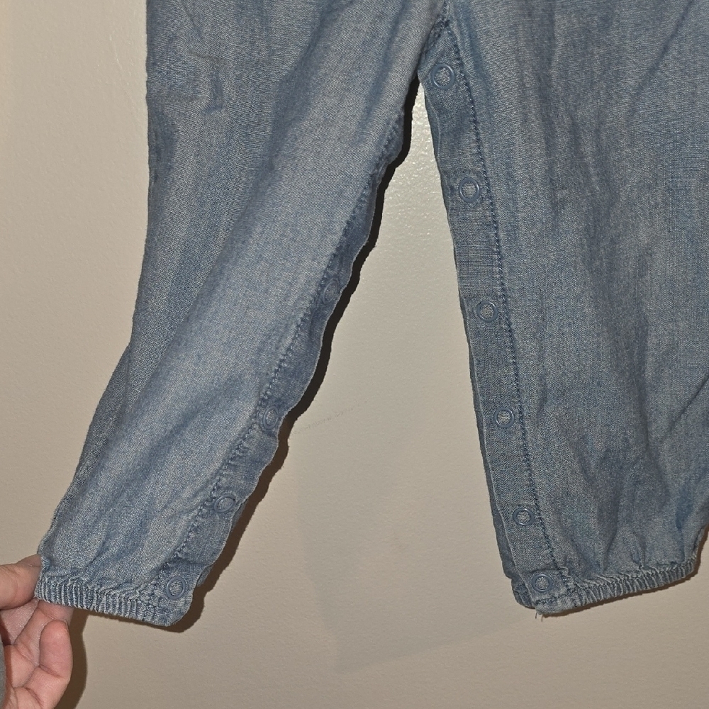 Carter's Blue Denim Bodysuit LOT P - Picture 9 of 9